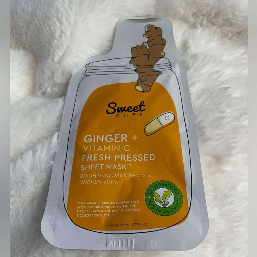 Sweet Chef ginger and vitamin c sheet mask new!